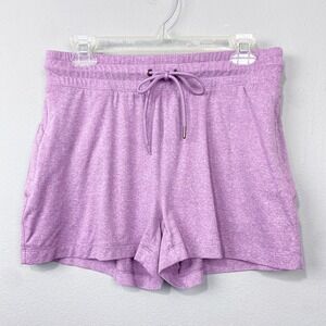 Freely Lounge Shorts Size M‎ Knit Drawstring Pockets Athleisure Pickleball Pink